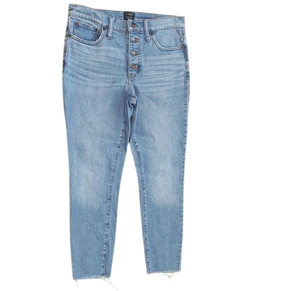 J.Crew 9" High-Rise Skinny Jeans Size 28 Light Blue used casual boho denim